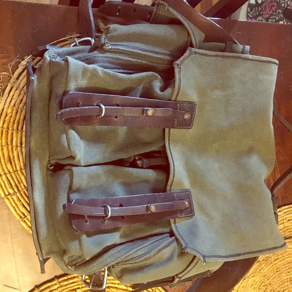 Saddleback Leather Canvas Bag